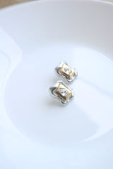 Silver Gold Stone Studs