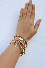 Gold Bee Charm Bracelet