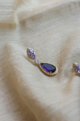 AD Purple Bliss Drop Earrings