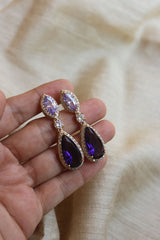 AD Purple Bliss Drop Earrings