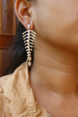 AD Pearl Pine Earrings