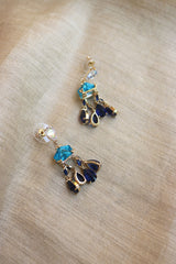 Blue Chime Drop Earrings