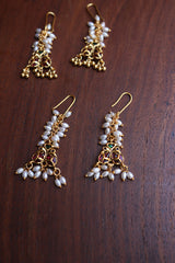Kemp Cluster Hook Peacock Earrings