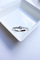 Silver Stone Link Bracelet