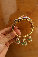 Jadau Jhumka Hanging Kada