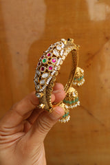 Jadau Jhumka Hanging Kada