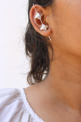 Double Flower Stick Earrings