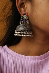 GS Kundan Fusion Chaand Jhumkas