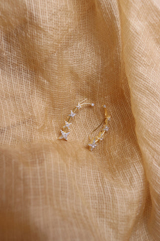 Shooting Star Cuff style Earrings