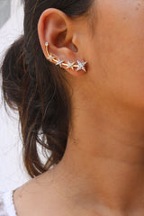 Shooting Star Cuff style Earrings