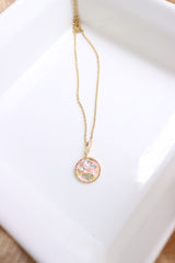Pastel Flower Dainty Pendant Chain