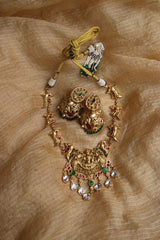 Lakshmi Haathi Jadau Close Neck set