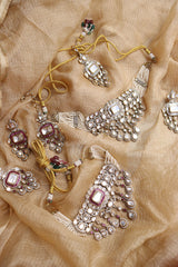 Vintage Polki Rani Choker set with Teeka