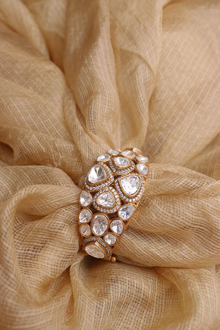 Polki Moissanite Openable Kada