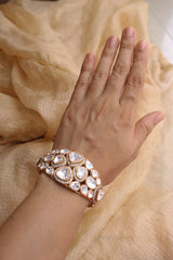 Polki Moissanite Openable Kada