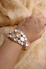 Polki Moissanite Openable Kada