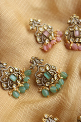 Victorian Peacock Rectangle Earrings