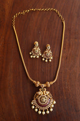 Peacock Pendant Set