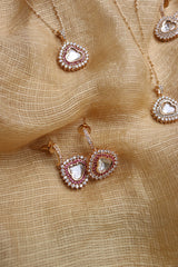 Kundan Pear Pendant Set