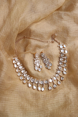 Kundan Oval Drops Set