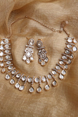 Kundan Oval Drops Set