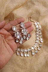 Kundan Oval Drops Set