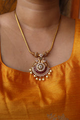 Peacock Pendant Set