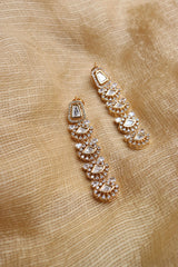 Kundan Fan Sleek Earrings