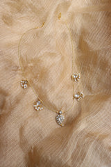 White Kundan Kairi Cord Necklace