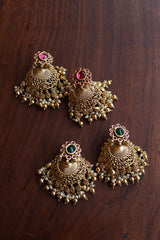 Oval Tear Drop Jhumkas