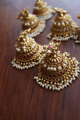 Flower Step Jhumkas