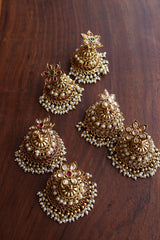 Flower Step Jhumkas