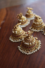 Flower Step Jhumkas