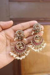 AD Peacock Jhumka Chaandbalis