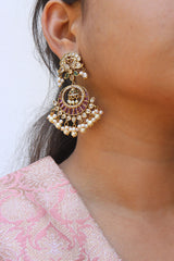AD Peacock Jhumka Chaandbalis