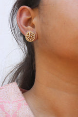 Shell AD 3 in 1 Front Back Earrings
