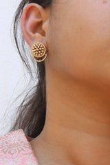 Shell AD 3 in 1 Front Back Earrings