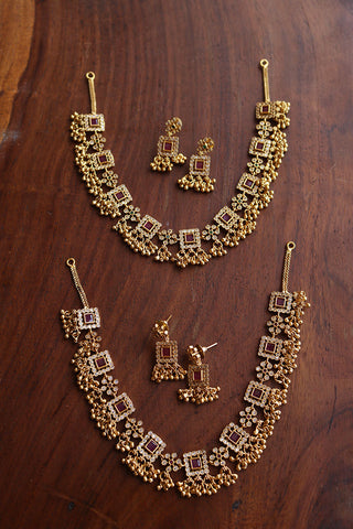 AD Squares Close Neck Set