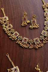 AD Squares Close Neck Set