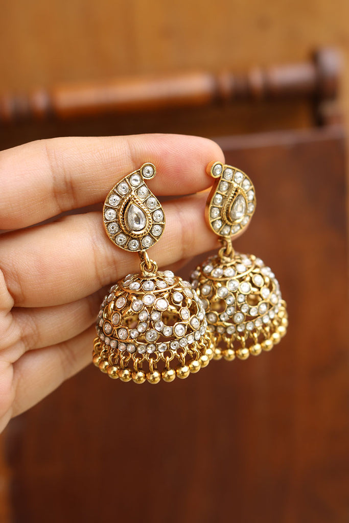 Kundan Jhumka, Indian Jewelry, Pakistani Jewelry, Indian Earrings,  Pakistani Earrings, Kundan Earrings, Jhumka Earrings,small jewelry - Etsy |  Pakistani jewelry, Pakistani earrings, Jhumka earrings