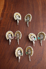 Chaand Peacock Studs