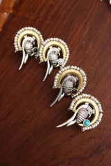 Chaand Peacock Studs