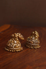 AD Peacock Temple Jhumkas