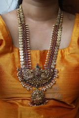Statement Lakshmi Peacock Coin Set