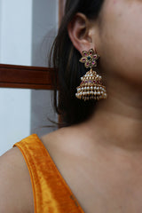 Flower Step Jhumkas