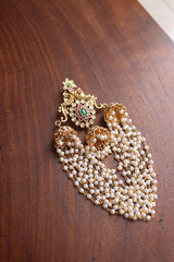 Kundan Peacock Pearls Hair Jada
