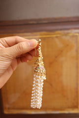 Kundan Peacock Pearls Hair Jada