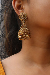 AD Peacock Temple Jhumkas