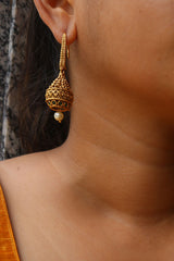 Green Hive Hook Jhumkas