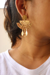 Gold Cleopatra Earrings